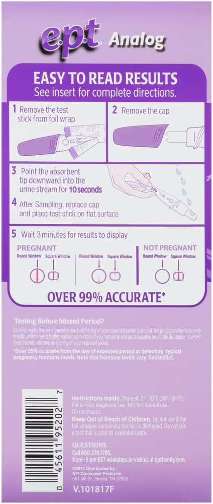 E.p.t Early Pregnancy Test, 2-Count