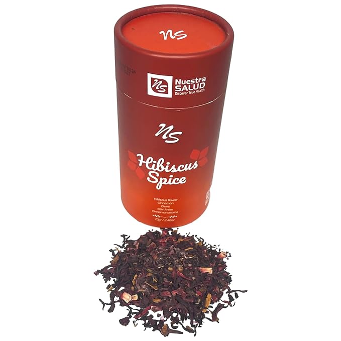 Hibiscus Spice Herbal Infusion Tea Cinnamon Clove Star Anise (70g) Invigorating Aroma