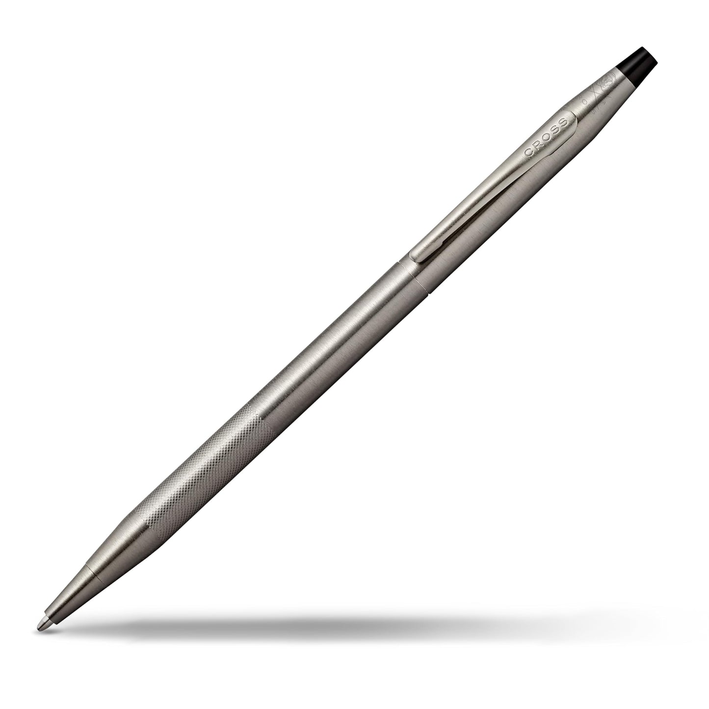 Cross Classic Century Refillable Ballpoint Pen Presented in a Luxury Gift Box - Medium Point, Black Ink, Titanium Gray Micro-knurl