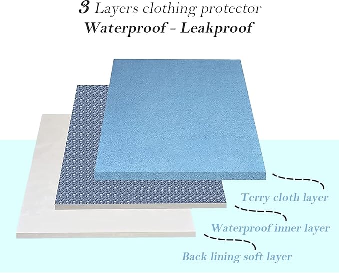 Avalon Towels Waterproof Adult Bibs for Women, Clothing Protector bibs for adults senior citizens washable