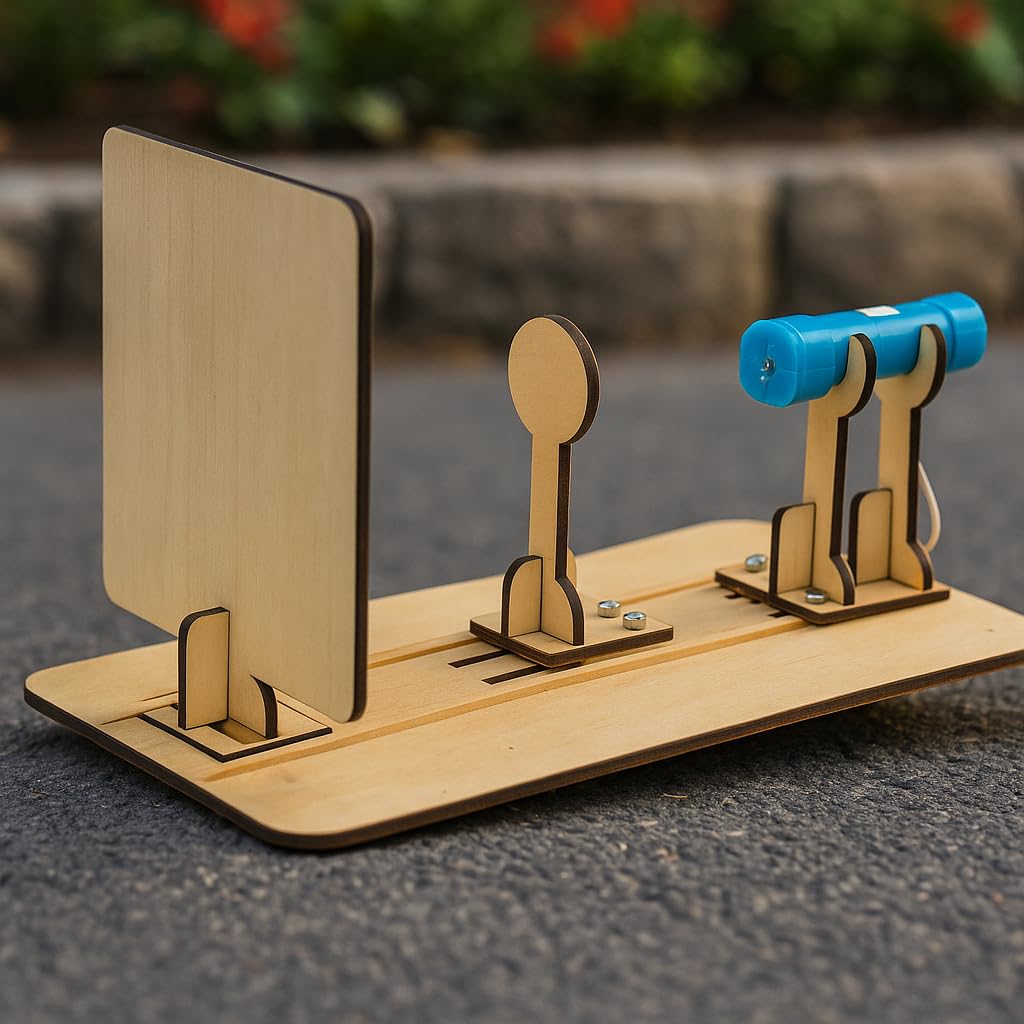 Exploration Woodcraft Kit – 5in1 DIY Set Featuring Wind Car, Periscope, Telegraph, Earthquake Alarm & More for Hands-on Discovery of Physics and Motion