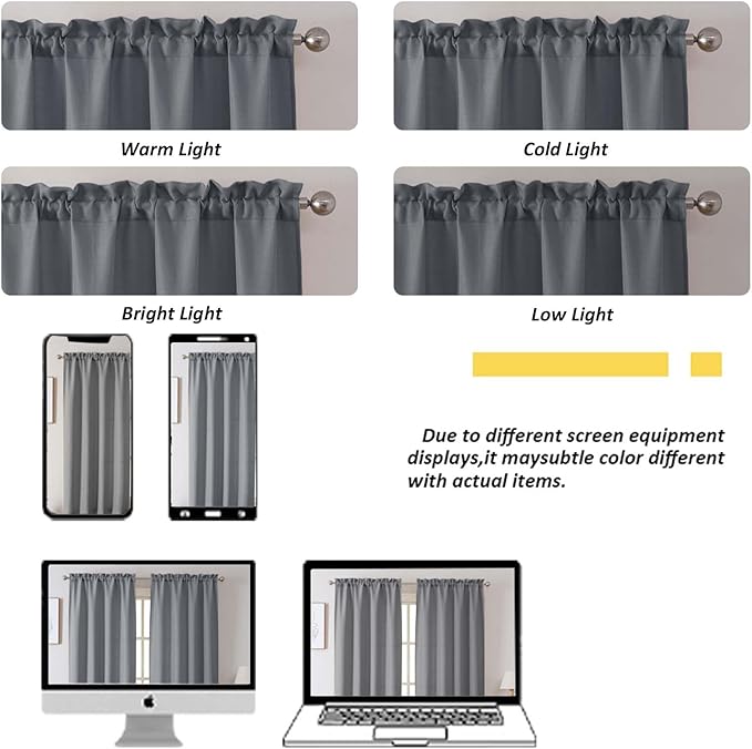 Chyhomenyc Dark Grey Curtains 78 Inch Length 2 Panels Set, Faux Linen Textured Light Filtering Soft Airy Farmhouse Curtain Drapes for Living Room Bedroom, 40Wx78L