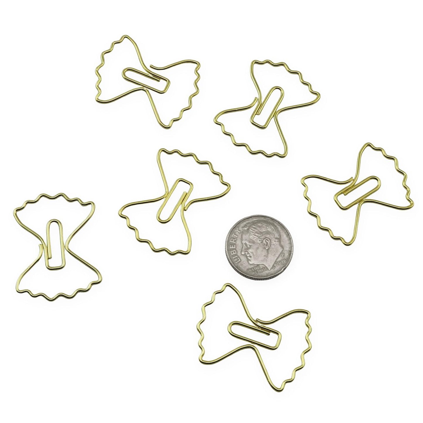 XGNG 50PCS Toothed Bow Clip Pins with Storage Box Office Paper Clips Metal Bookmarks for File Organisation Notebooks Stationery Scrapbooks Wedding Decorative Clips
