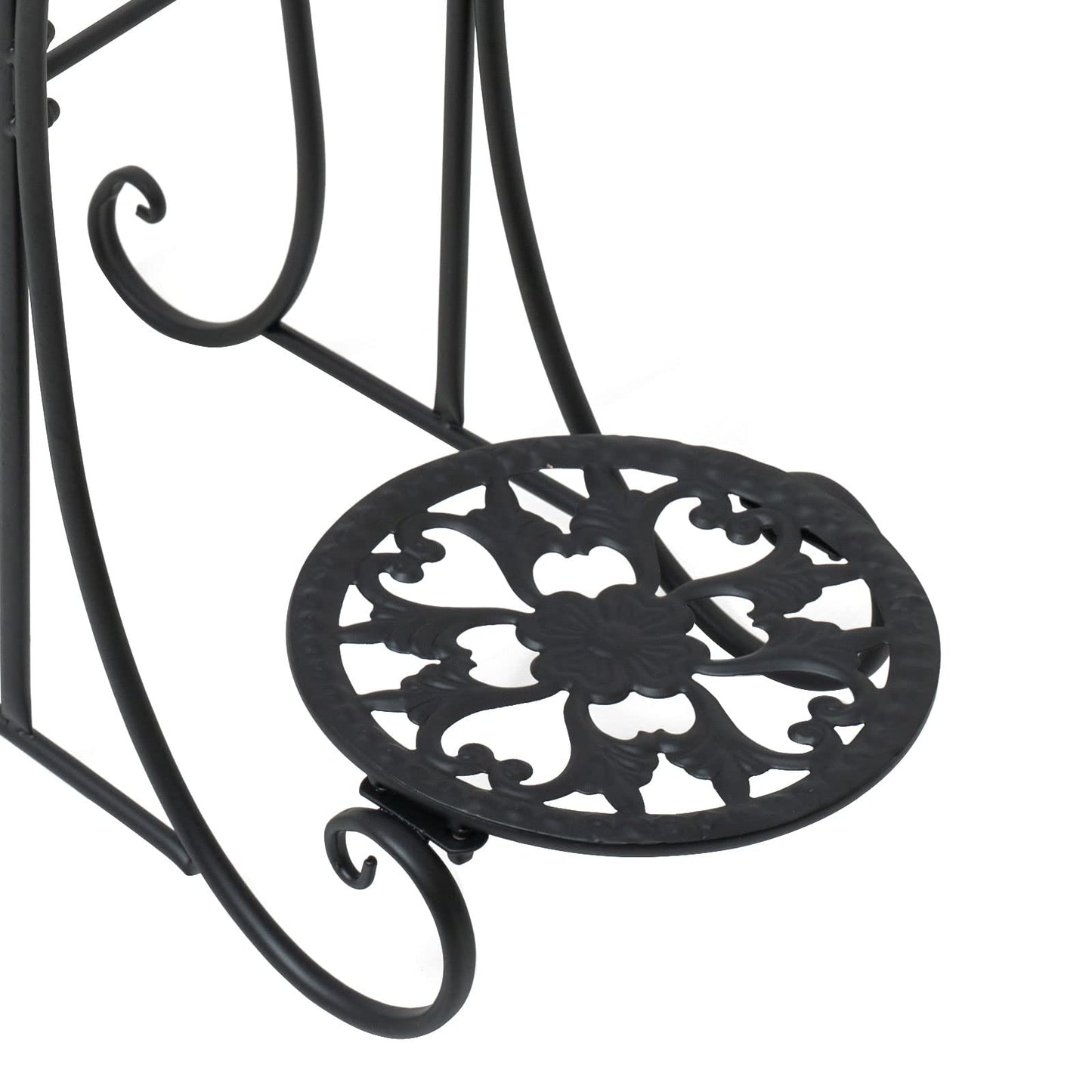 Metal Plant Stand 4 Potted Flower Pot Holder for Patio Garden Home Decor