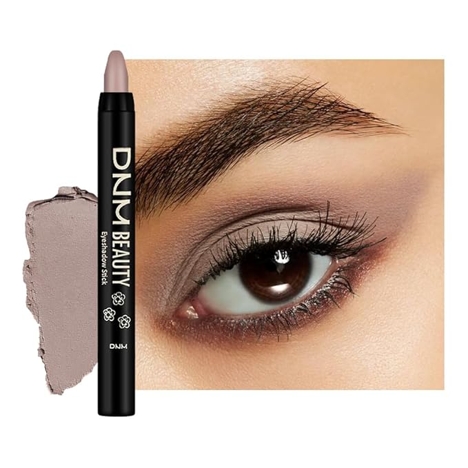 evpct Light Taupe Matte Cream Eye Shadow Sticks Brightener Pencils for Women, Taupe Silky Eyeshadow Applicator Stick Pen Waterproof, Blendable Crease-Proof Stick Eyeshadow Matte Eye Makeup 80