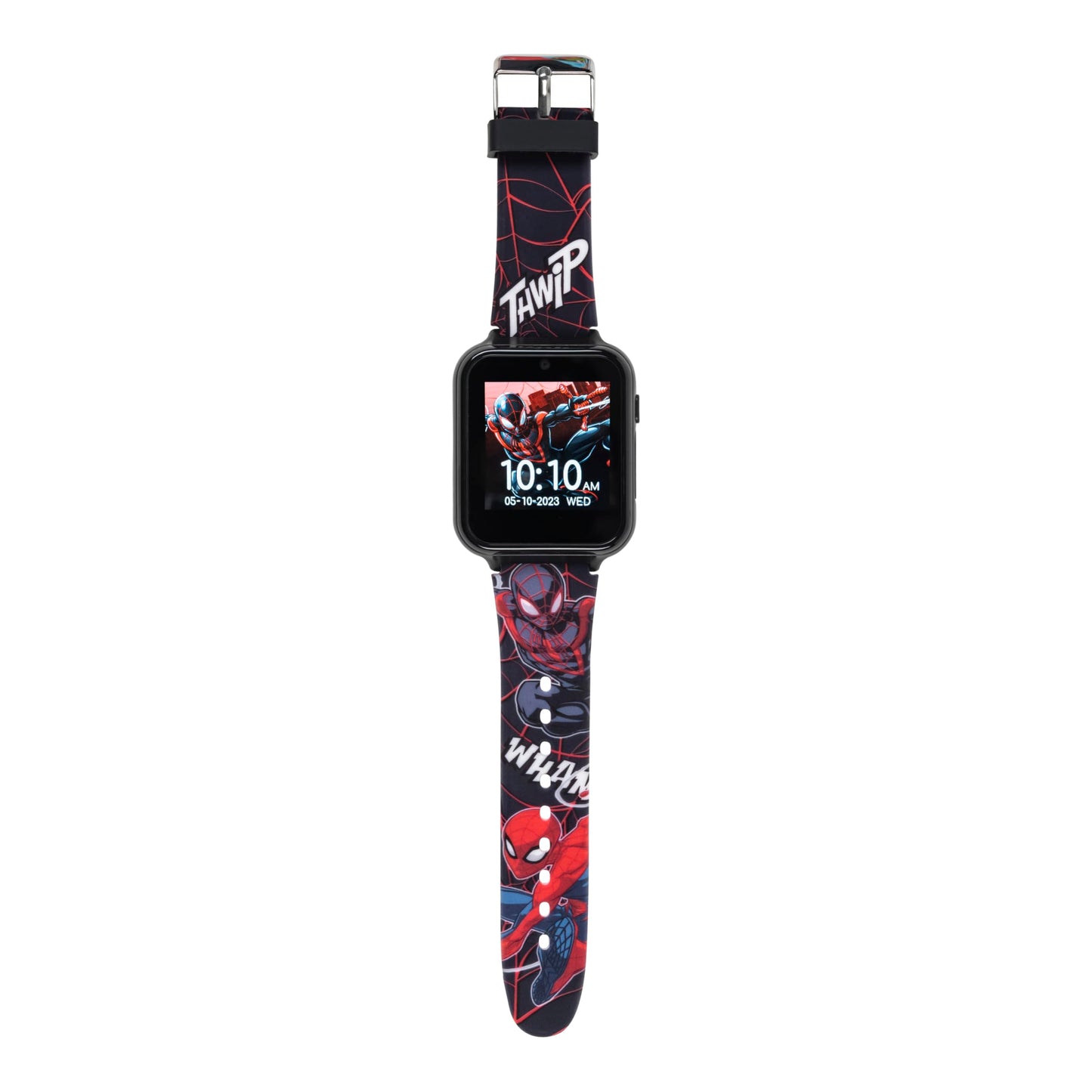 Marvel Spider-Man Kids Smart Watch – Touchscreen Interactive Watch with 10 Customizable Clock Faces, Built-in Camera, Video Recorder, Alarm, Calculator, Games & Pedometer – Fits Wrists 5.5" to 8"