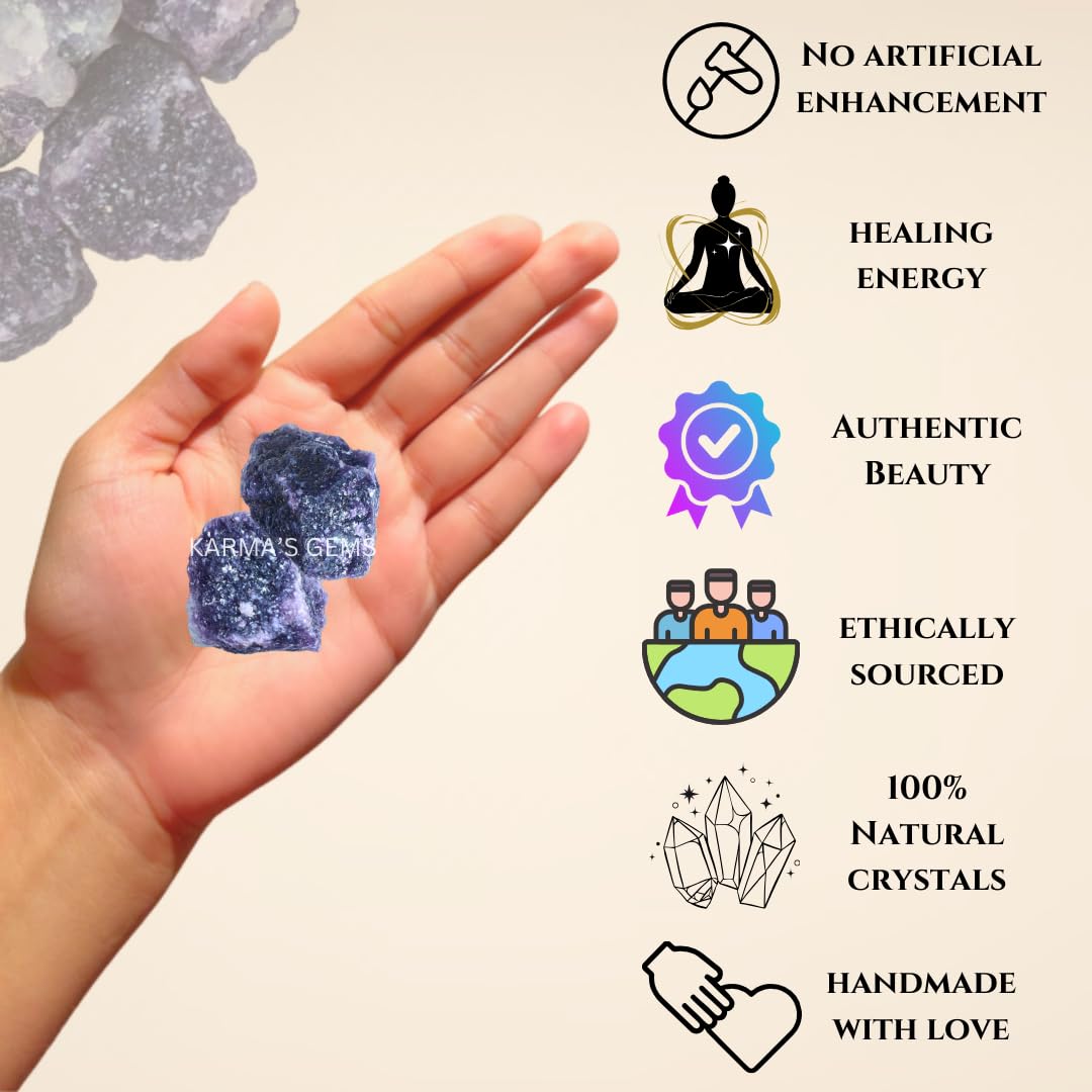 Crystals, Rocks, Jade, Crystals and Healing Stones, Witchcraft Supplies, Healing Crystals, Stones, Healing Stones, Rock Collection, Agate, Raw Stones (Lepidolite, 2 Pcs)
