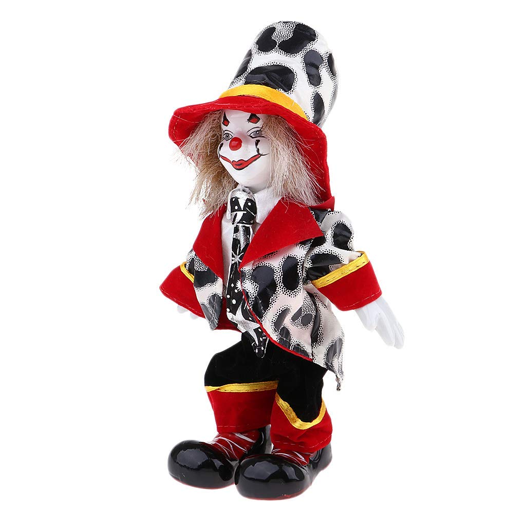 KODORIA Clown Doll Clown Figure Doll Halloween Ornaments Home Table Desk Top Decor - #2