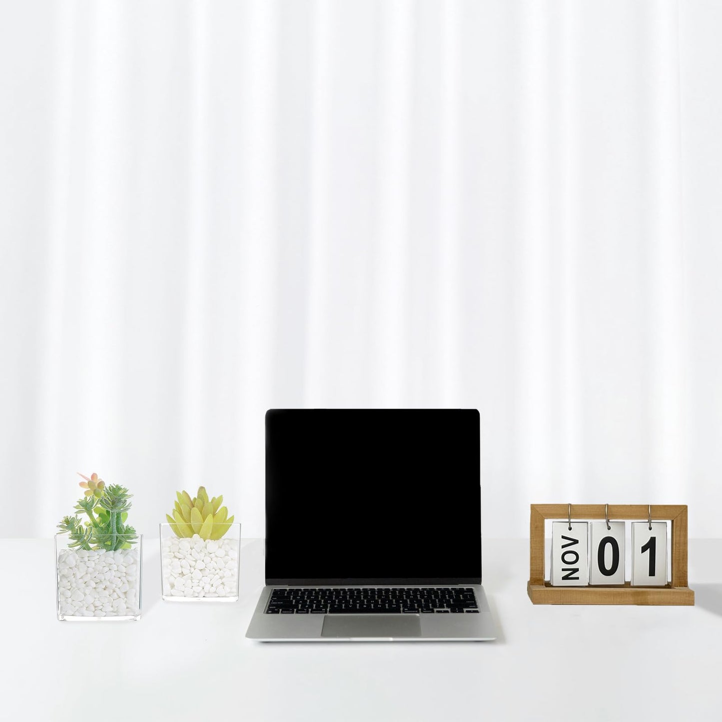 PapakeNook 2-Pack Mini Clear Acrylic Artificial Succulent in Pots Small Fake Plants for Living Room Bathroom Plant Shelf Decor Office Desk Floating Shelves Window Sill Decoration Accessories