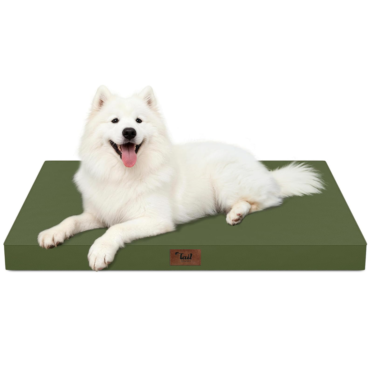Tail Stories Large Waterproof Orthopedic Dog Bed with Egg Crate Foam