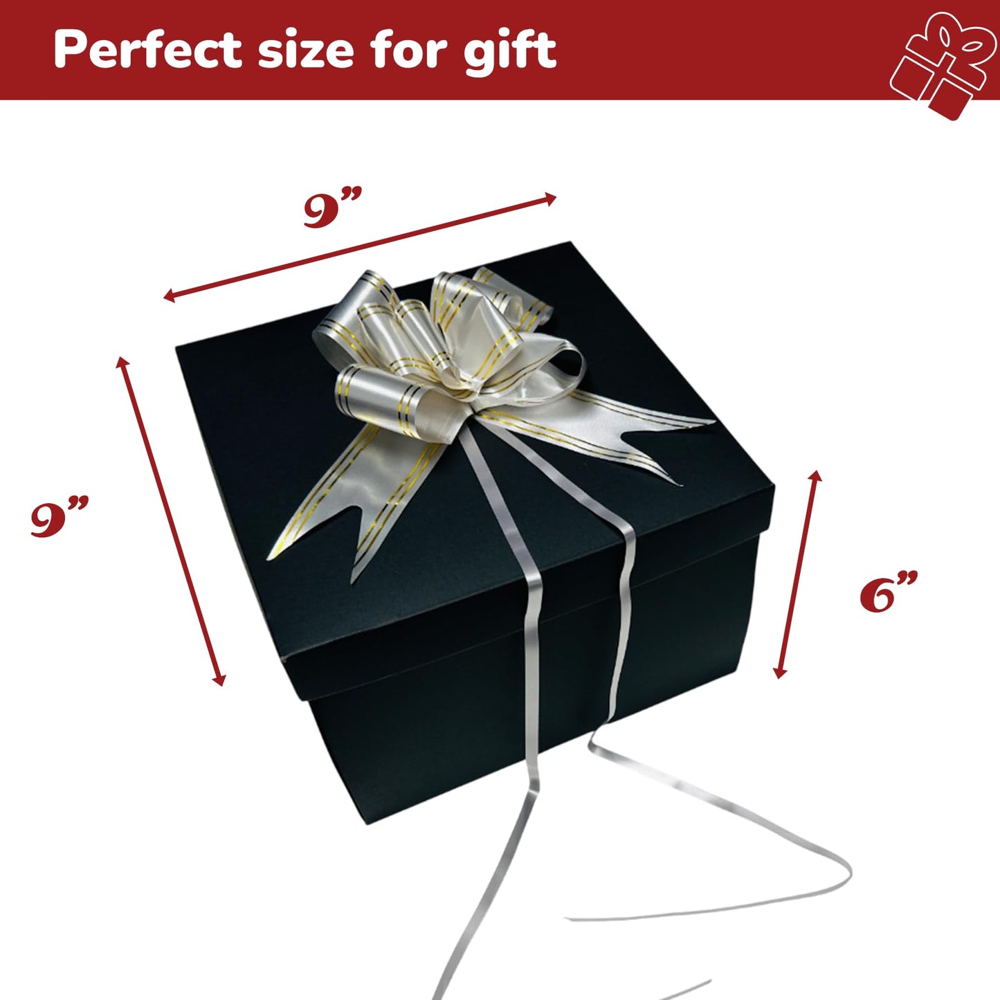 AIRGBW 5-Layer Explosion Photo Box | DIY Surprise Gift for Birthdays, Anniversaries & Holidays | Memory Gift Box (Black)