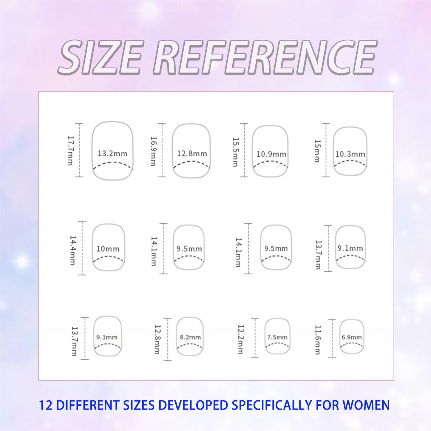 Square Press on Nails Short Fake Nails Blue Summer Nails Press ons with Cute Blue White Sea Waves Gold Foil Designs Glue on Nails Reusable Stick on Nails for Finger Manicure 24 Pcs