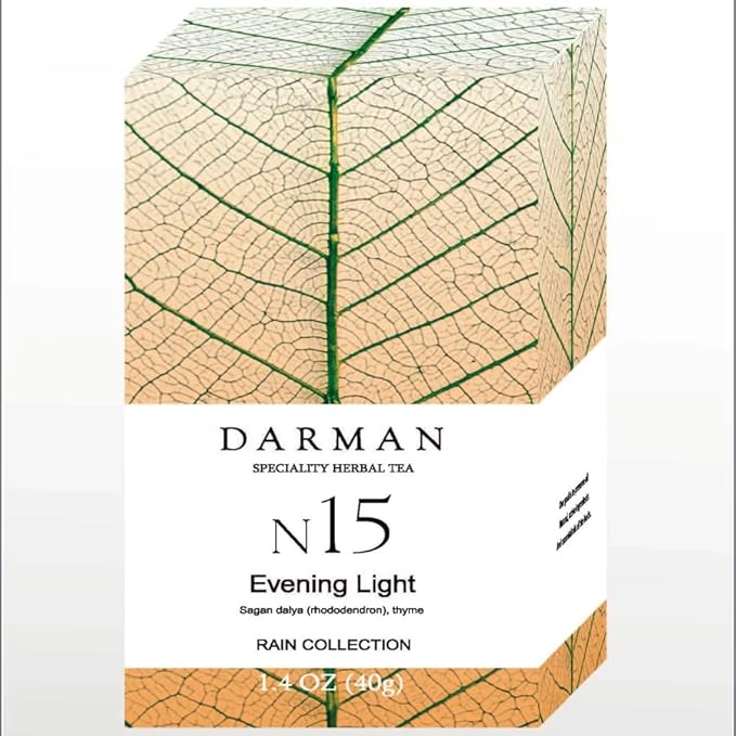 Armenian Herbal Tea No. 15 – Evening Light | Tranquil Blend with Segan Dalya (Rhododendron) & Thyme | 1.4 oz Loose Leaf | Premium Mountain Tea for Deep Relaxation & Restful Evenings
