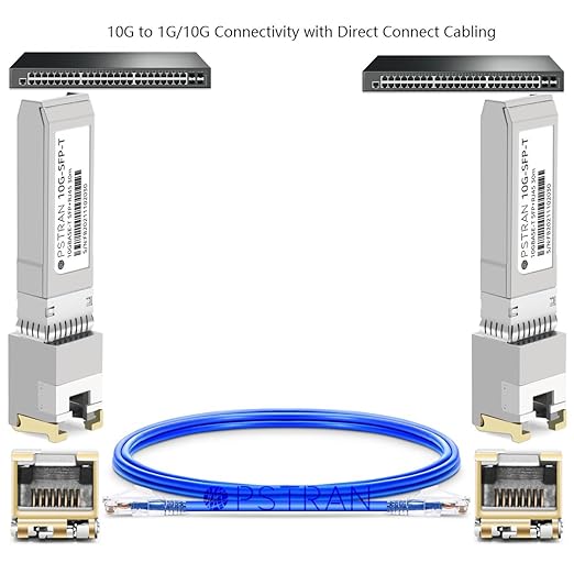 OPSTRAN 10GBASE-T SFP+ to RJ45 Copper Transceiver Module Compatible with HPE Aruba ProCurve JL563A 10G SFP+ 30m Cat6a/7