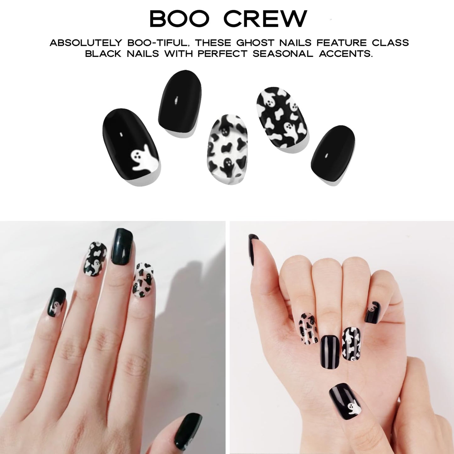 Adora Couture Semi-Cured Gel Nail Strips - 20 Salon-Quality Gel Sticker with UV Light Required, Long Lasting, Easy Application & Removal, Includes Prep Pad, Nail File, Wooden Stick – Boo Crew
