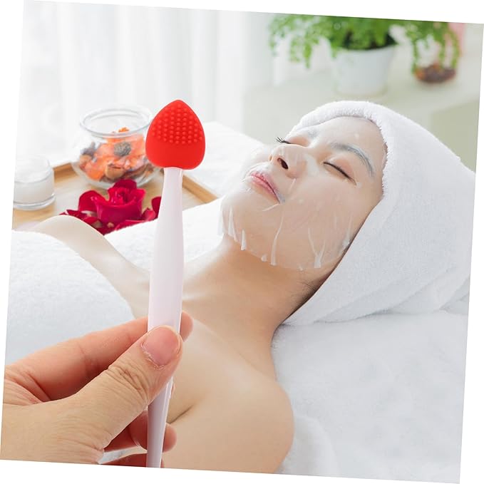 6pcs Silicone Nose Scrubber and Lip Scrub Brush Kit Double-Sided Exfoliating Facial Cleaning Tool for Makeup Lovers for Nose and Lip Care