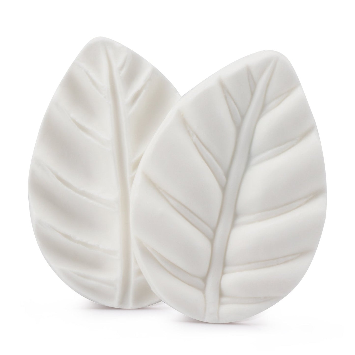 Beasea Silicone Leaf Fondant Mold, 6pcs Rose Leaf Cutter for Fondant Cake Decorations Styling Chocolate Sugar Cookie Cutter Set Silicone Mould