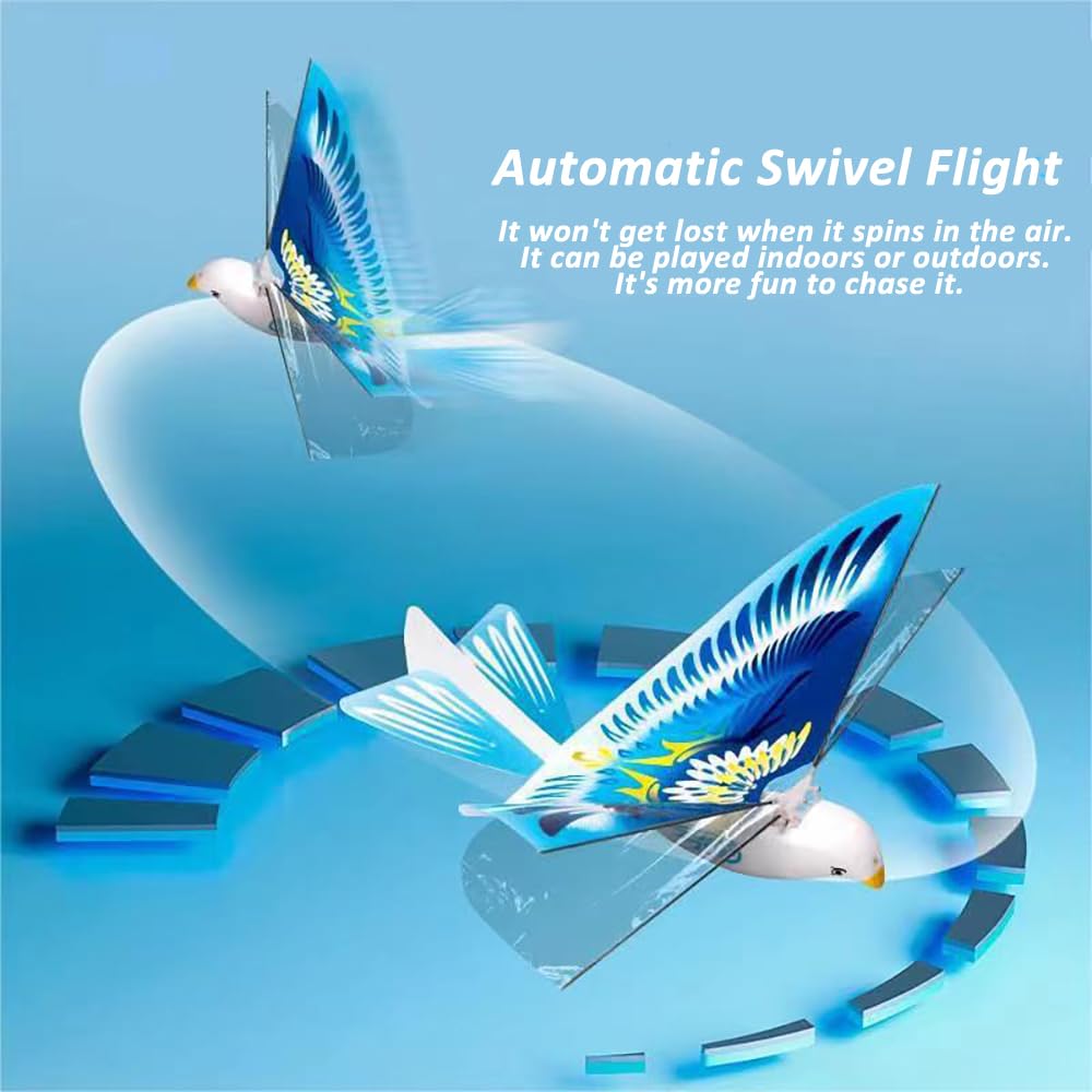 Goolsky TECH 98083 Remote Control Bird, 2.4GHz Remote Control Birds That Can Fly Authentic E-Bird Butterfly Flying Bird RC Toys USB Recharging Gifts for Teens