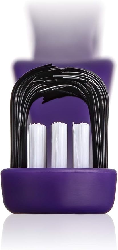 edel+white CleanCurl 3D Toothbrush - 3-Sided Toothbrush Ideal for Adults, Kids, Special Needs, Elderly - Soft Bristle Perfectly Cleans Teeth, Implants & Gum Line