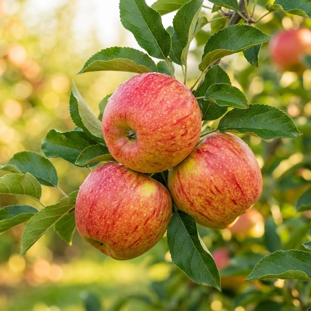 Red Apple Tree 2–3 Ft Tall, Fruit Apple Tree Plant for Outdoor Garden, Sweet Crisp Apples for Backyard Orchard or Home Garden Growing