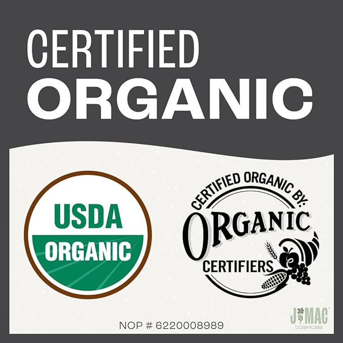 J Mac Botanicals, Organic Rubbed Sage (8 oz), Certified USDA Organic, Dried Rubbed Sage Leaf. Culinary Grade-excellent for sausage making, fresh Albanian harvest (Pack of 2)
