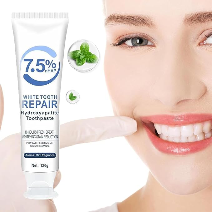 Hydroxyapatite Toothpastes, Hydroxyapatite Toothpastes for Enamel Protection and Tooth Strengthening, Gentle Mint, Fresh Breath, Daily Use for Oral Health, 4.23oz