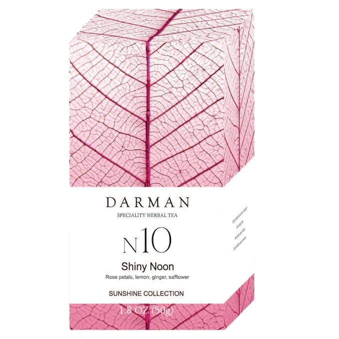 Armenian High-Mountain Herbal Tea No. 10 – Shiny Noon | Uplifting Blend with Rose Petals, Lemon, Ginger & Safflower | 1.75 oz Loose Leaf | Premium Wellness Tea Gift for Energy, Mood & Special Moments