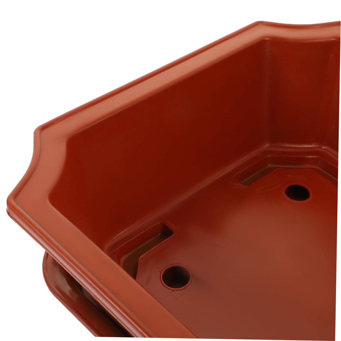 Kisangel Large Rectangular Bonsai Pot Plastic Planter Practical Flowerpot Flower Window Box for Plant Container