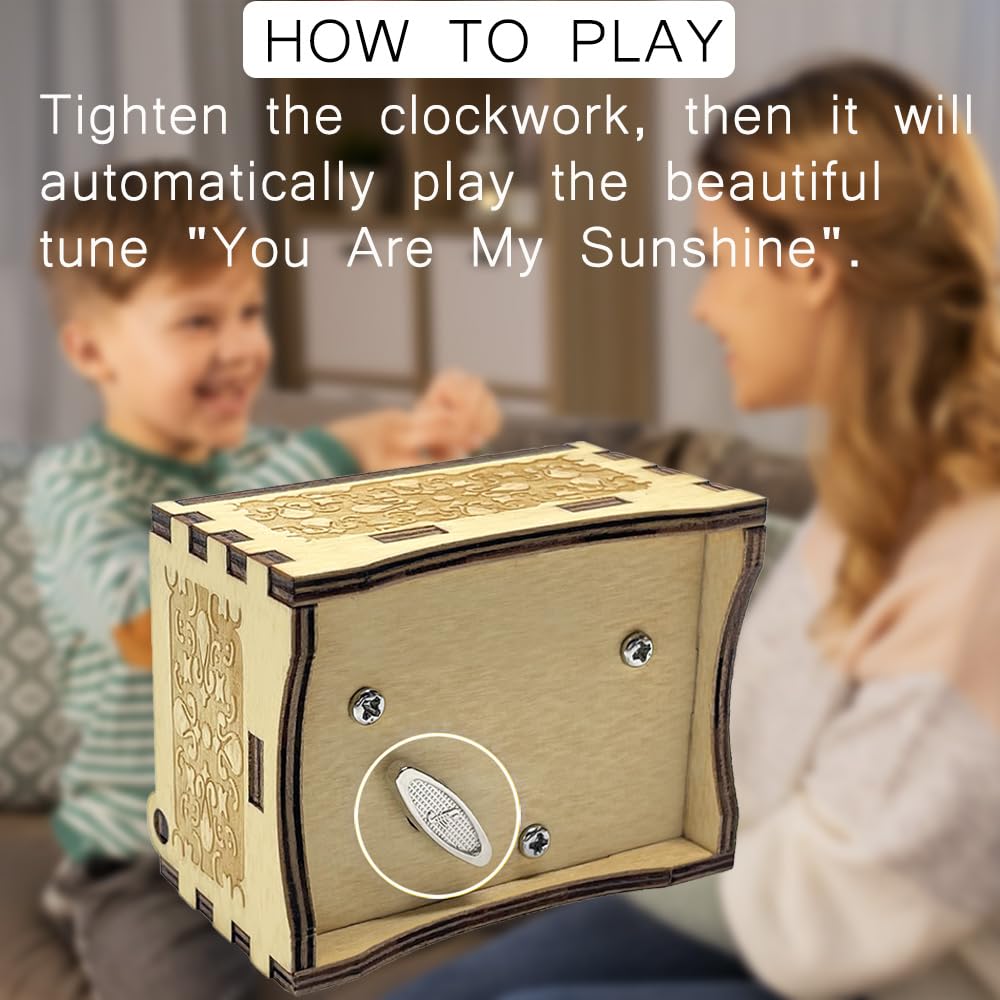 Sooharic Music Box for Son, Gifts from Mom, Unique Gifts for Son, Suitable for Birthday/Christmas/Keepsake