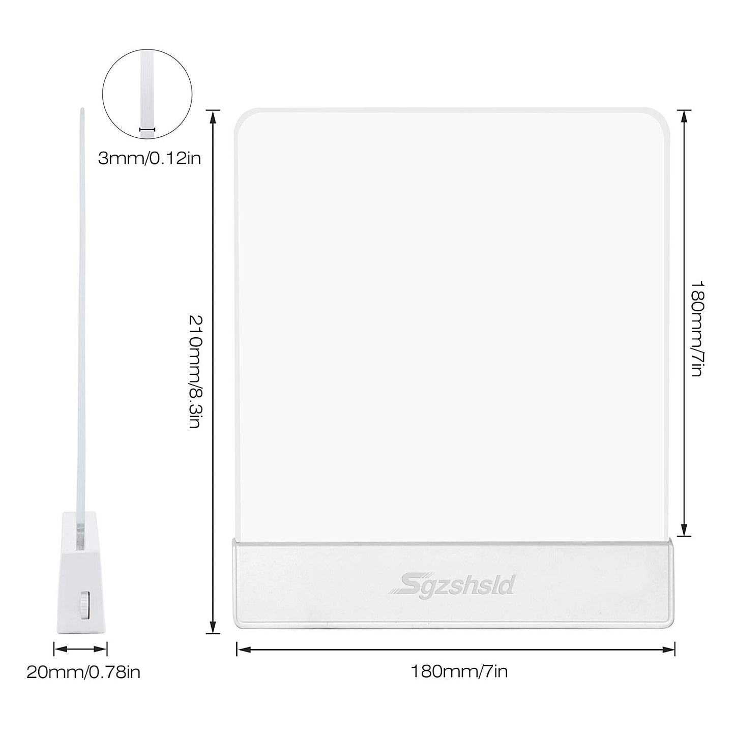 Deelessgz Book Light,Battery Powered Flat Plate led Book lamp,Brightness Adjustable,2 Color Temperature,Kids Book Light for Reading in Bed at Night Clip on Book Lovers Gifts (Warm)