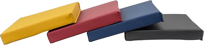 Factory Direct Partners Softscape Toddler, 12" Square, 4-Piece-Volcano Floor Cushion