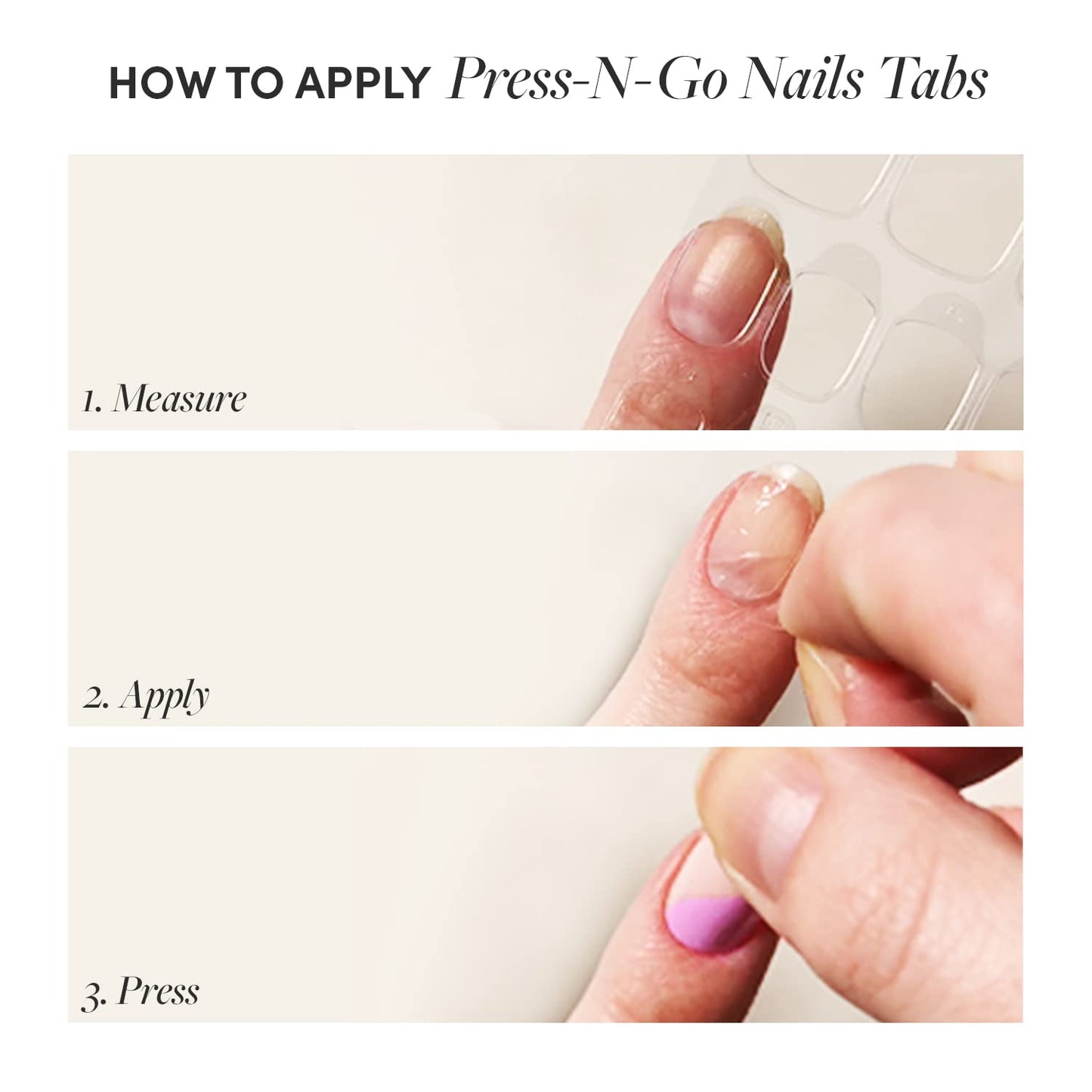 Glamnetic Press-On Nails & Adhesive Nail Tabs - Rock Candy | Short Almond Nails with Pink Chrome French Tips | 15 Sizes - 30 Nail Kit with Adhesive Tabs