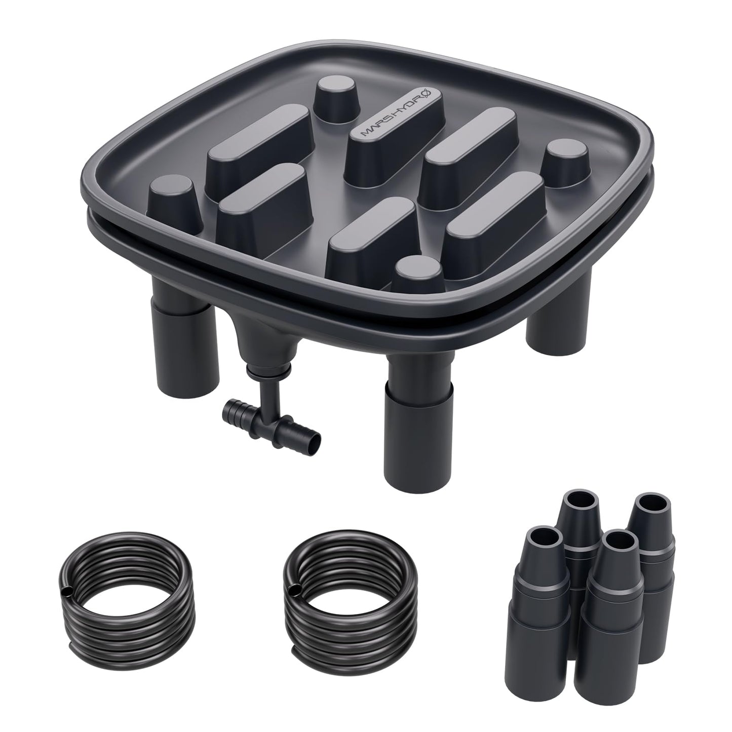 MARS HYDRO Drainage Trays 2-Pack Pot with Drainage Pipe for Grow Tents Greenhouses & Patio Plants