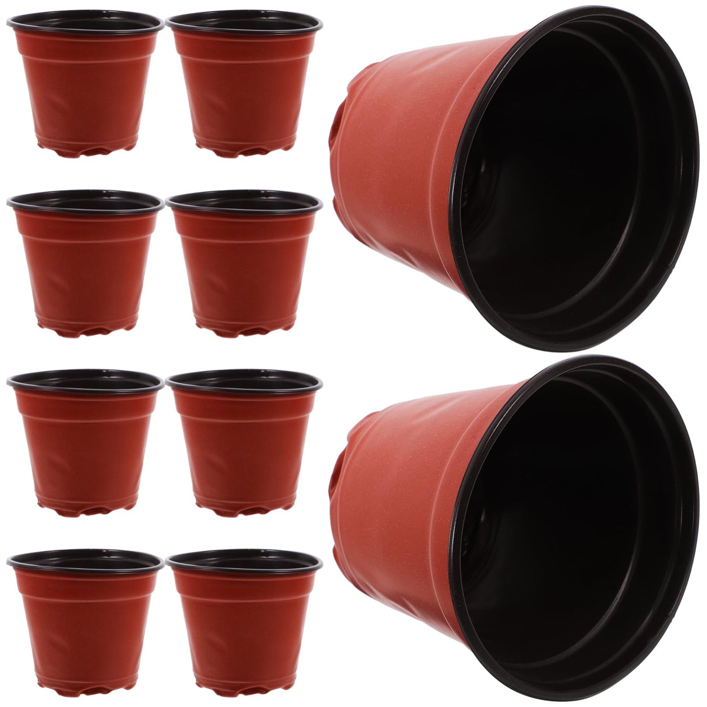 HAKIDZEL 100pcs Plastic Strawberry Nursery Cup Lightweight Plant Growing Pots for Flowers Vegetables and Saplings Great Air Permeability and Automatic Water Absorption for Your Garden
