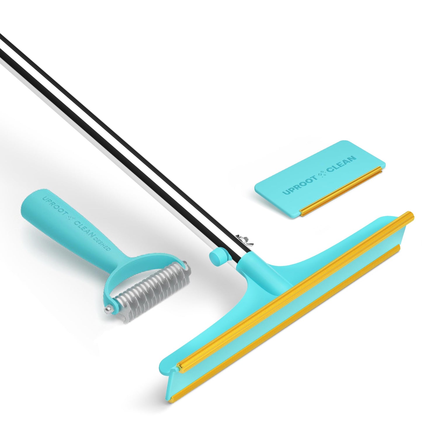 Uproot Clean Xtra, Mini & Deshedder Bundle - Pet Hair Removal Tool & Dog Brush for Shedding - Easy Cat & Dog Hair Remover Carpet Rake Set with Special Grooming Brush