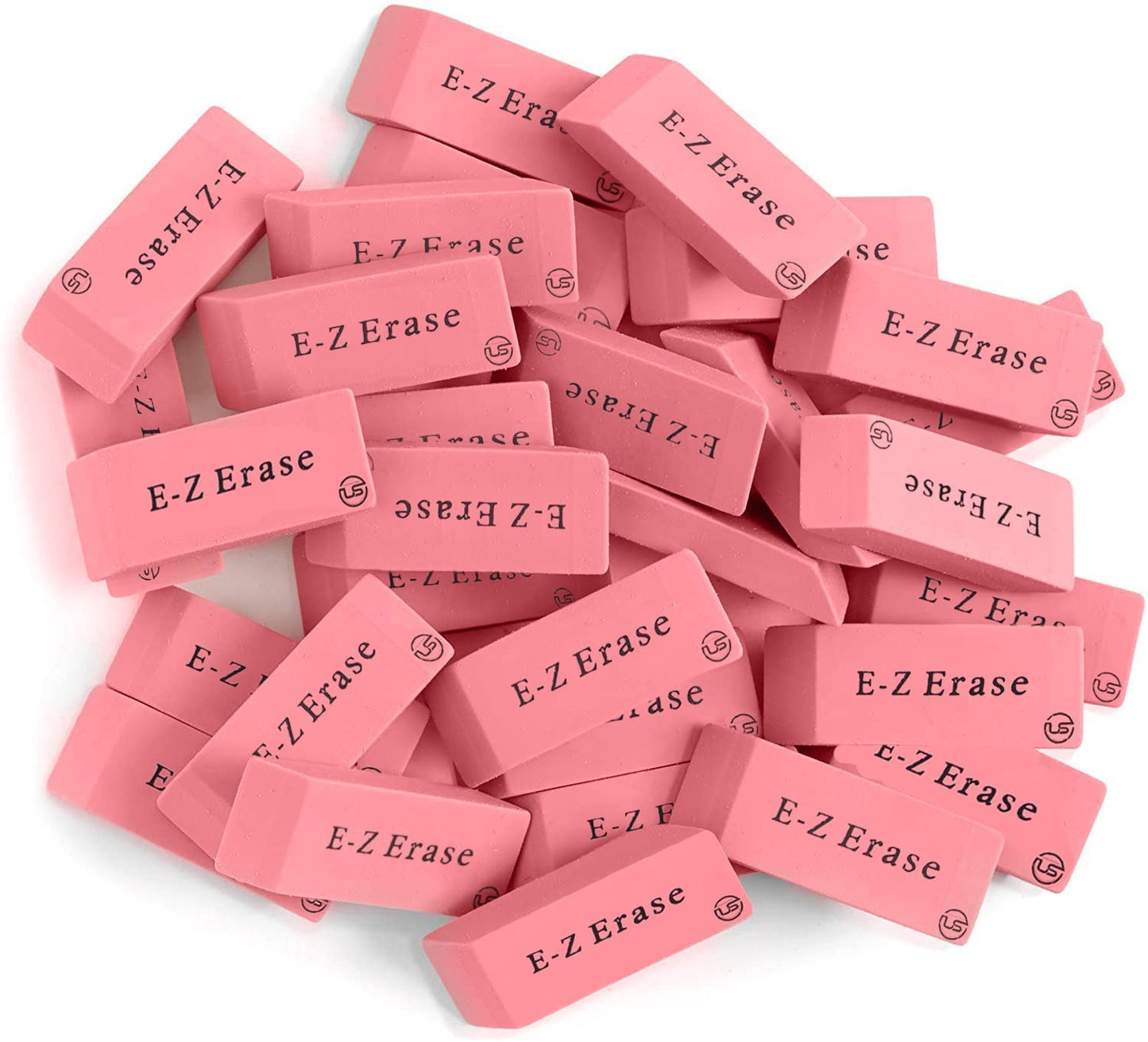 Pink Erasers, 120 Count Rectangular Eraser Bulk Pack, Latex Free Pink Pearl Erasers for School Supplies, Art and Office