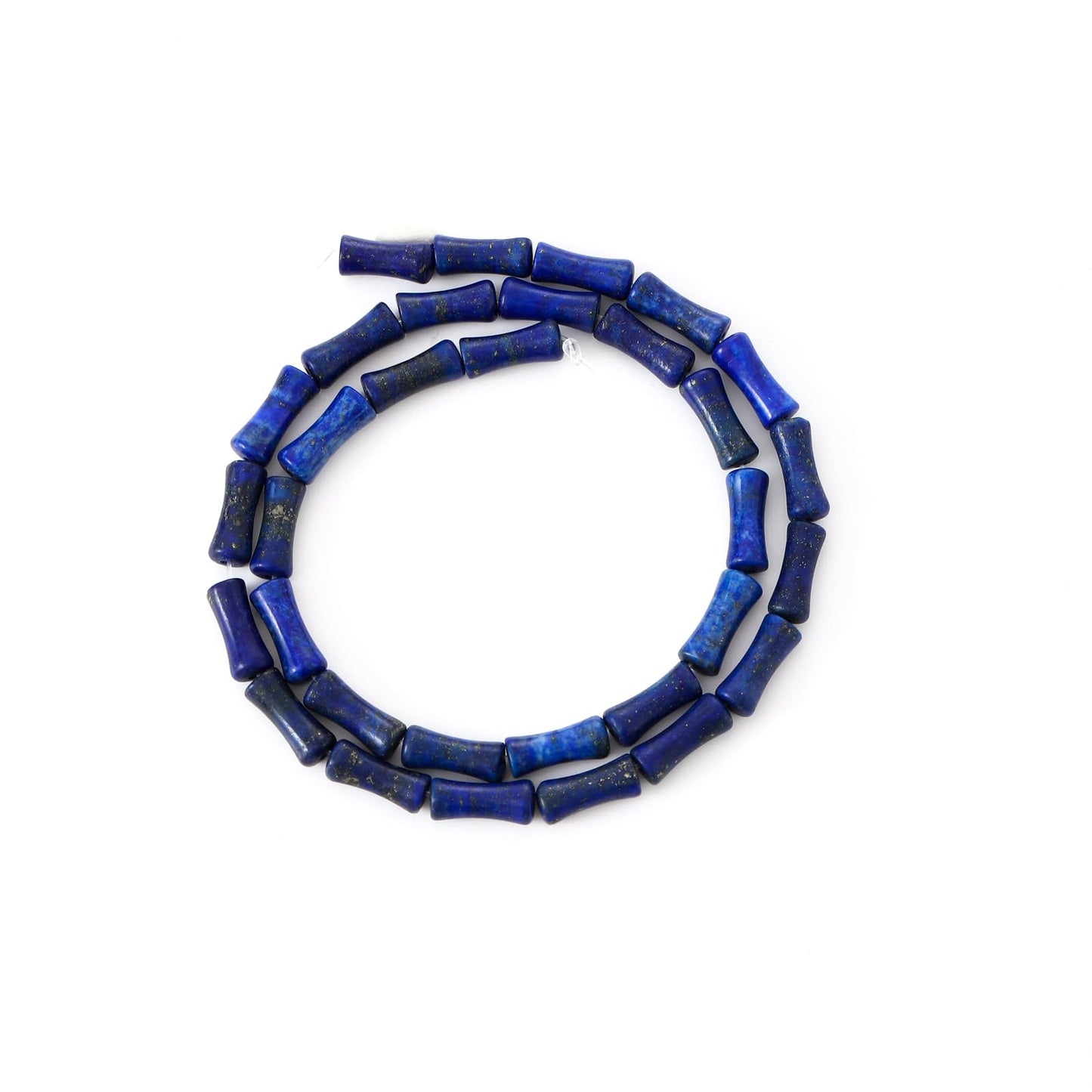 5x12mm Natural Lapis Lazuli Stone Bamboo Shape Gem Healing Energy Loose Spacer Beads for DIY Necklace Bracelet Earring
