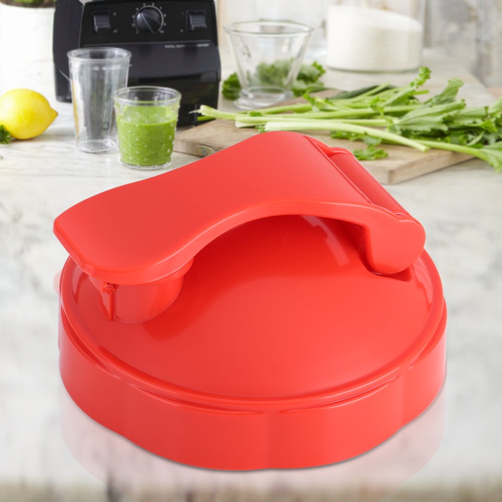 Blender Flip Top to go Lid Replacement Parts, Compatible with 600W 900W Juicer Bottle Series Blenders[ red],