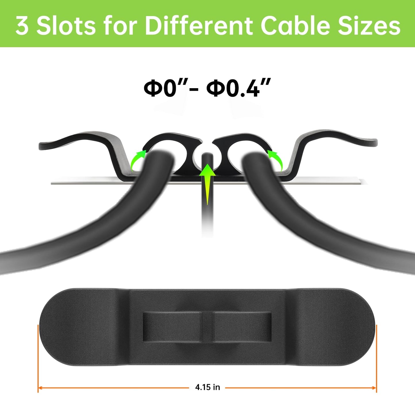 12PCS Cord Organizer for Appliances, Upgraded Kitchen Appliance Cord Wrap, Cord Holder Stick on Pressure Cooker, Coffee Maker, Air Fryer and Blender(6 Black + 6 White)
