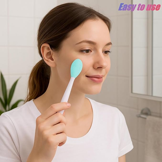 30Packs Double Sided Silicone Lip Scrub Brushes Multicolor Soft Cleaning Exfoliating Lip Brush Tool for Smoother,Softer,Brighter,and Healthier Lip