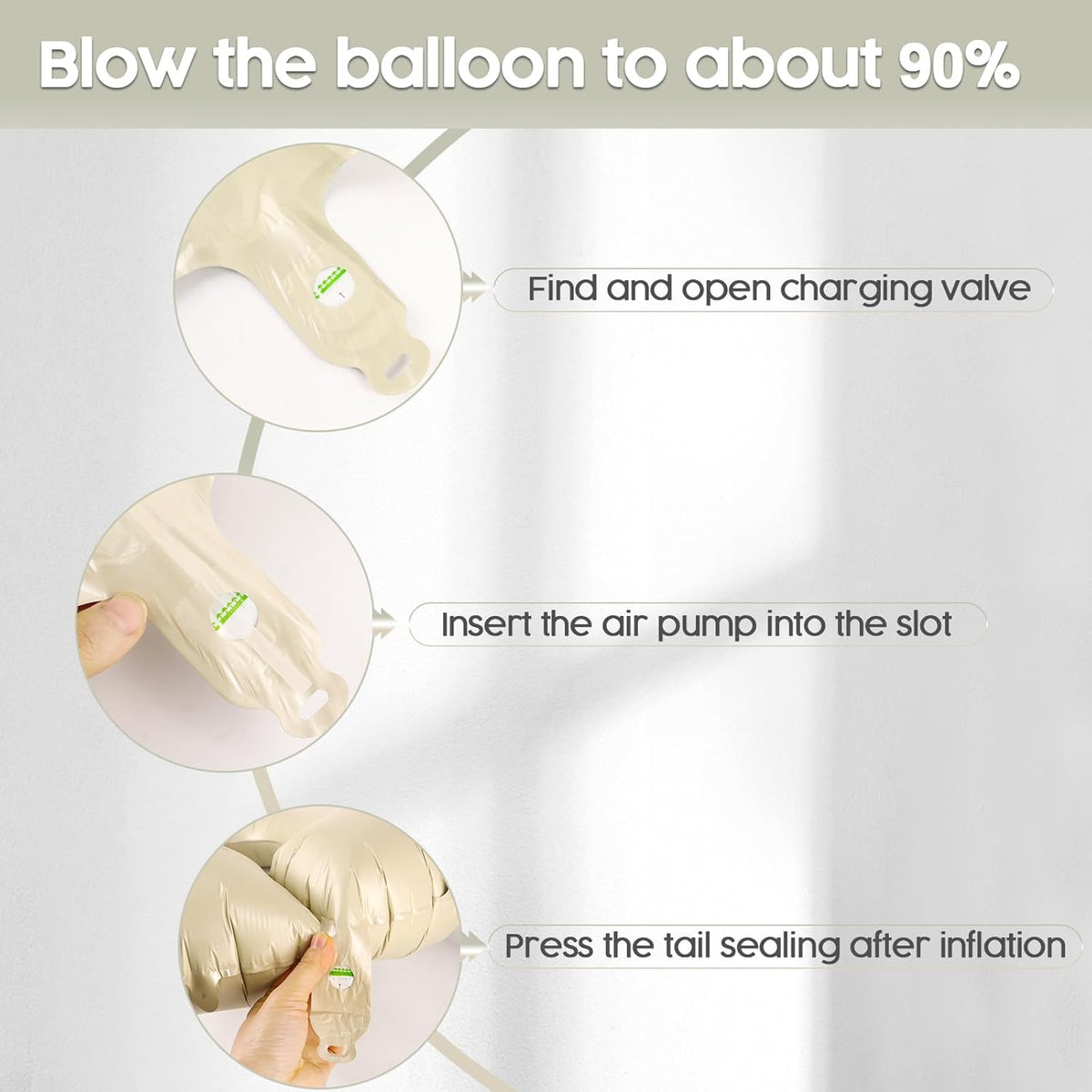 2026 Balloon - Cream Birthday Number Balloons, 40 Inch Large Foil Balloons for Men Women Boys Girls Cream Themed Birthday Decorations，Number 2026 Balloon