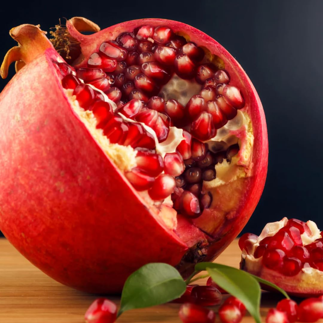 Sweet Red Pomegranate Tree Live Plant Starter Size Seedling in 4" Pot, 1 Year Old Pomegranates Plant for Indoor Outdoor Spring Growing