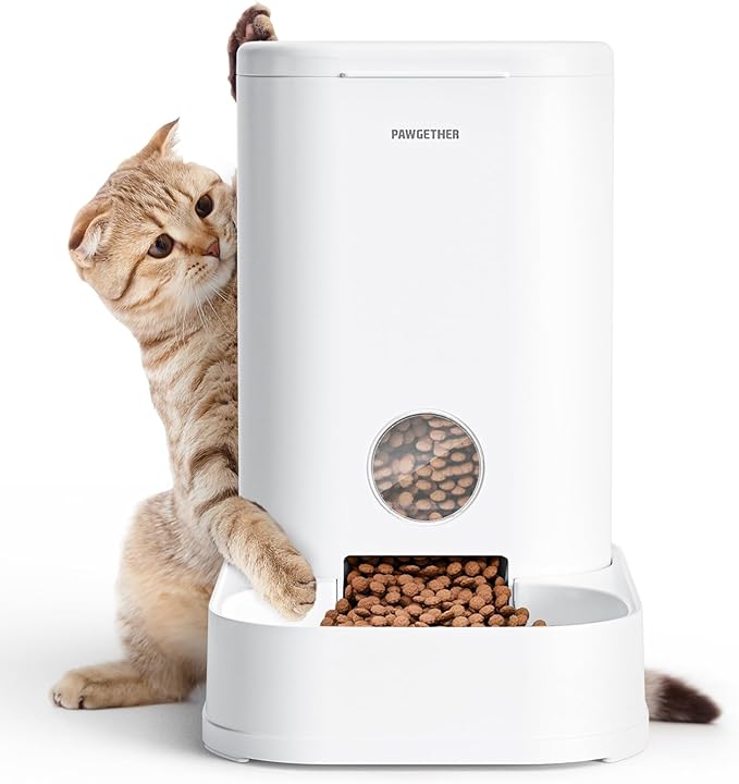 PAWGETHER Gravity Dog Water Bowl Dispenser with 6 pcs Filters 1 Gallon/3.78L Automatic Pet Water Dispenser for Dogs Gravity Water Bowl for Cats