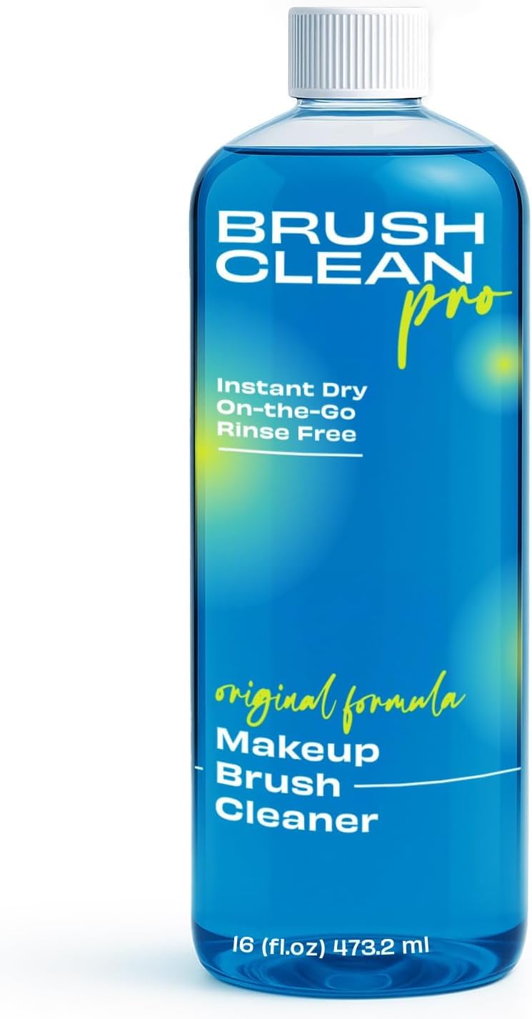 Original Makeup Brush Cleaner - Professional Cleanser for Makeup Brushes - Quick-Drying, Rinse-Free Formula - Removes Stubborn Waterproof Make Up, 16 oz