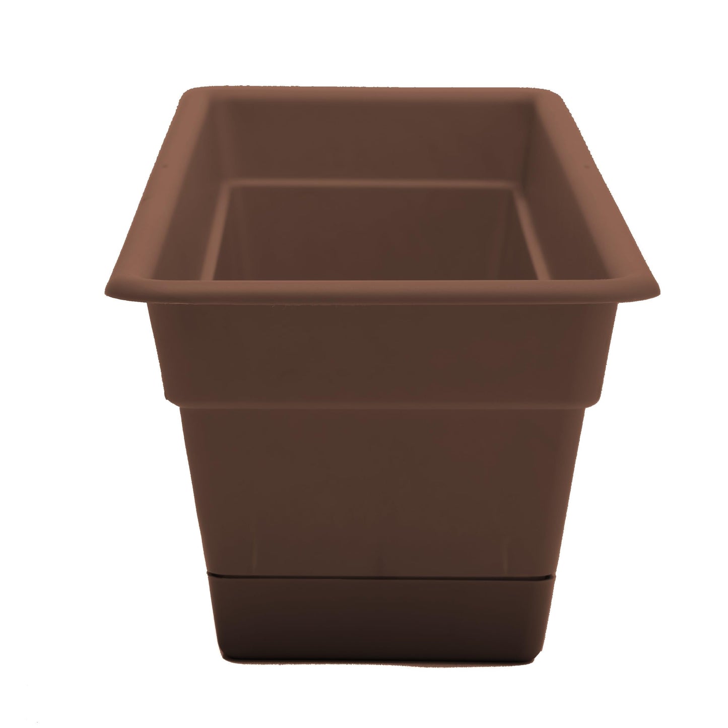 Bloem Dura Cotta Window Box Planter w/Tray, 18", Chocolate (DCBT18-45), 2 Gallon