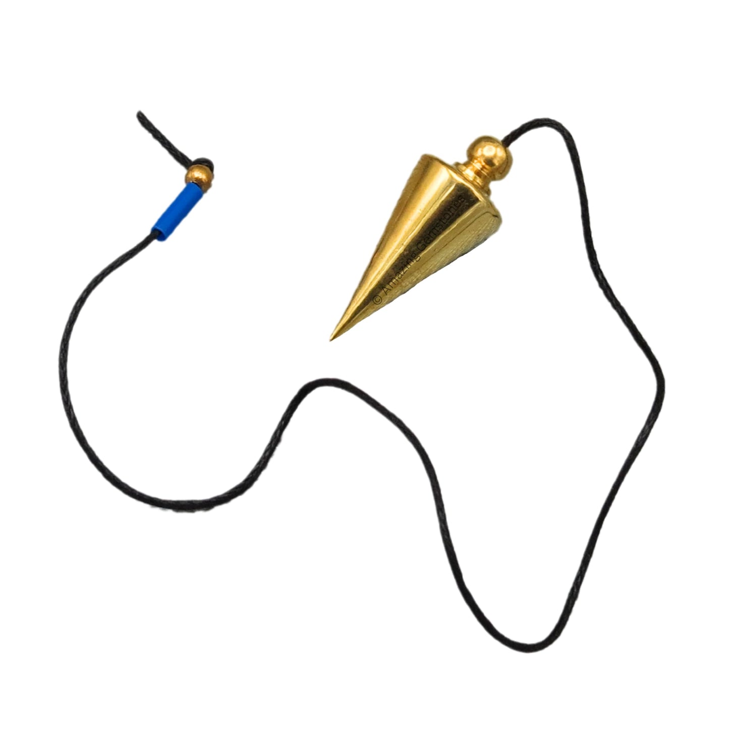 Healing Metal Pendulums for Divination, Gold Pointed Cone Steel Copper Pendulum High Energy Pendulo de Bronce Pendulos de Mesa MP92
