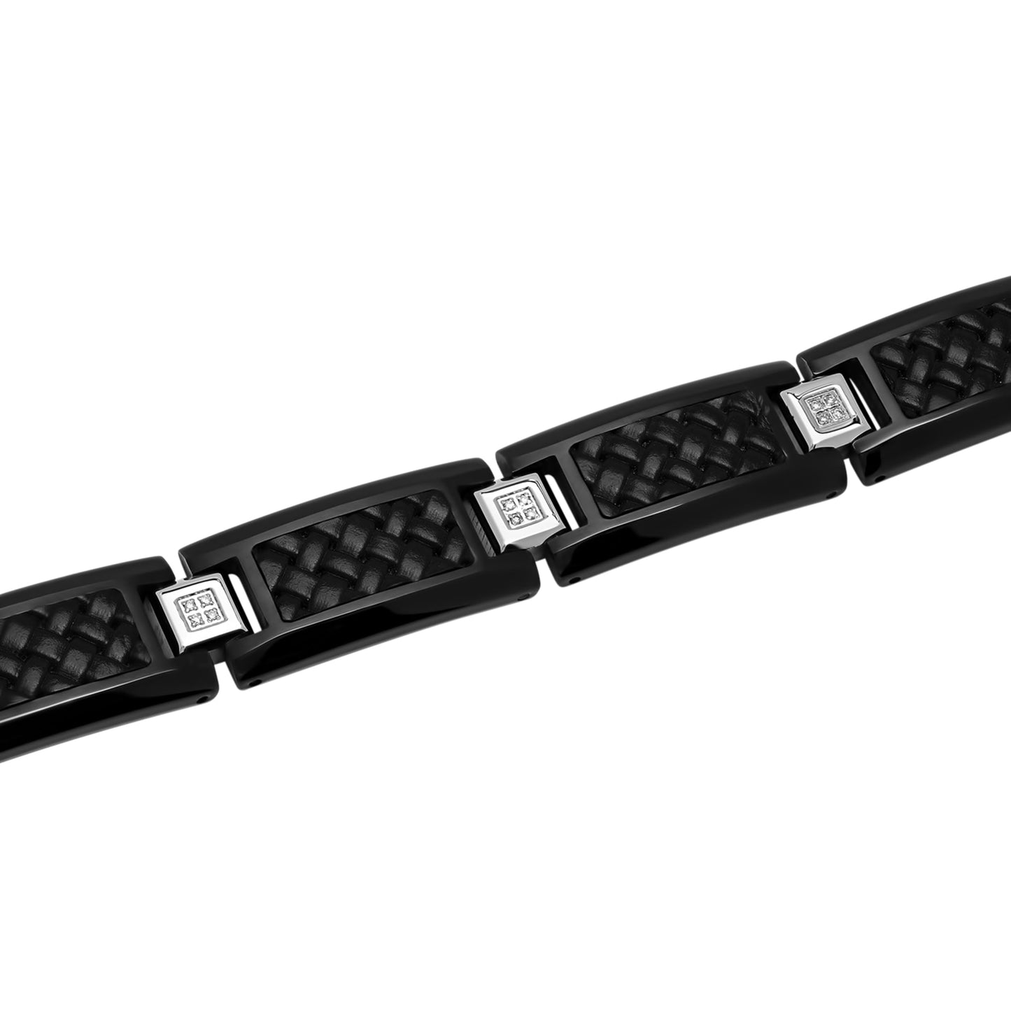Men's Stainless Steel Bracelet Woven Link Fashion Accessory