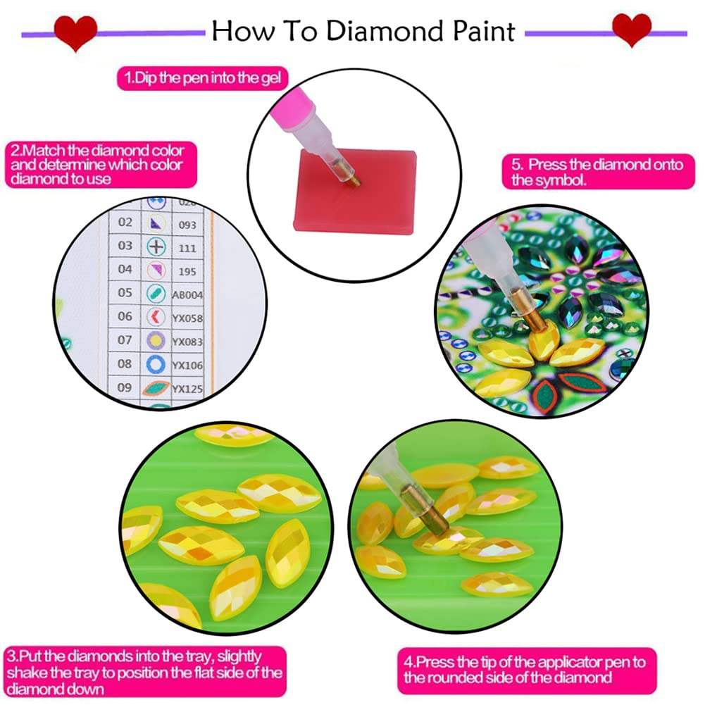 Sulunmo Diamond Art Kits for Adults - Acrylic Diamond Painting Ornaments, DIY 5D Diamond Art Statues Diamond Dots Sculpture with Special Shaped Drills(Peacock-66)