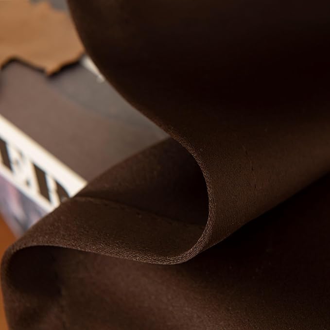 Pickluc Cafe Curtain (Half Window Curtain) 36 Inches Length, Rod Pocket Kitchen Curtain, Short Blackout Curtain for Small Window, 30" Wide and 36" Long, 2 Panels, Chocolate Brown