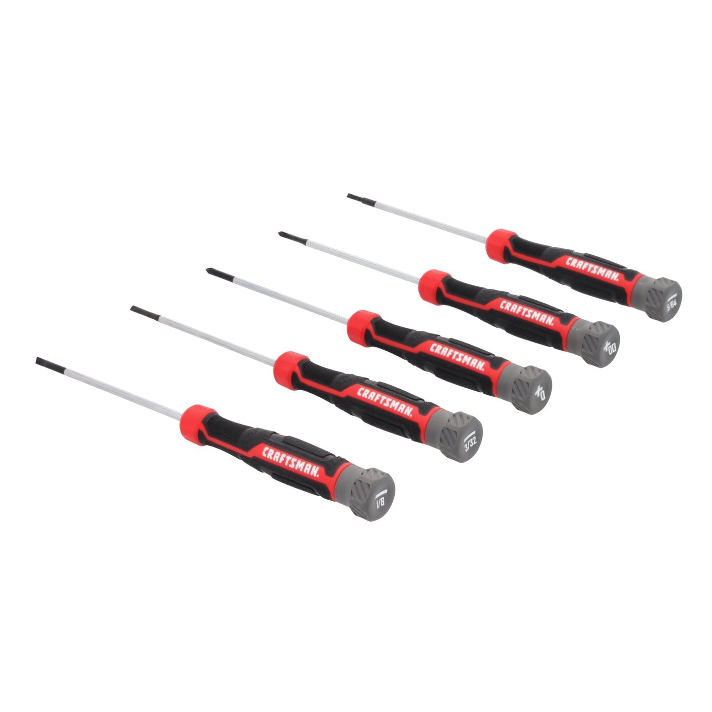 CRAFTSMAN Precision Screwdriver Set 5 PC Durable, Magnetic Tips, Textured Grip Handle (CMHT65141)